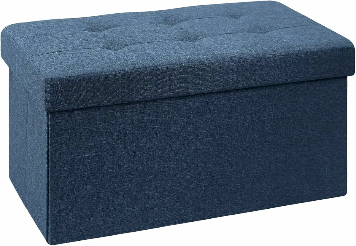 Folding Storage Box Living room bedroom Navy Blue - Image 4