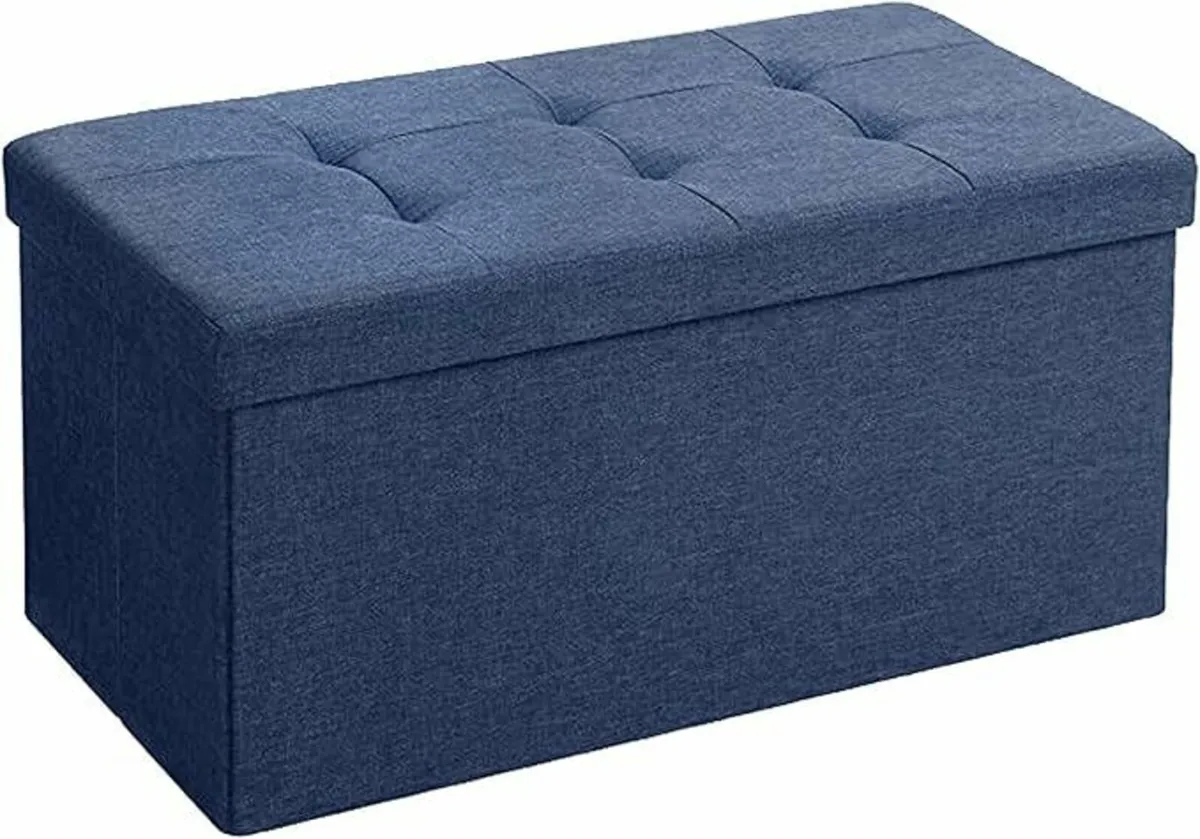 Folding Storage Box Living room bedroom Navy Blue - Image 2