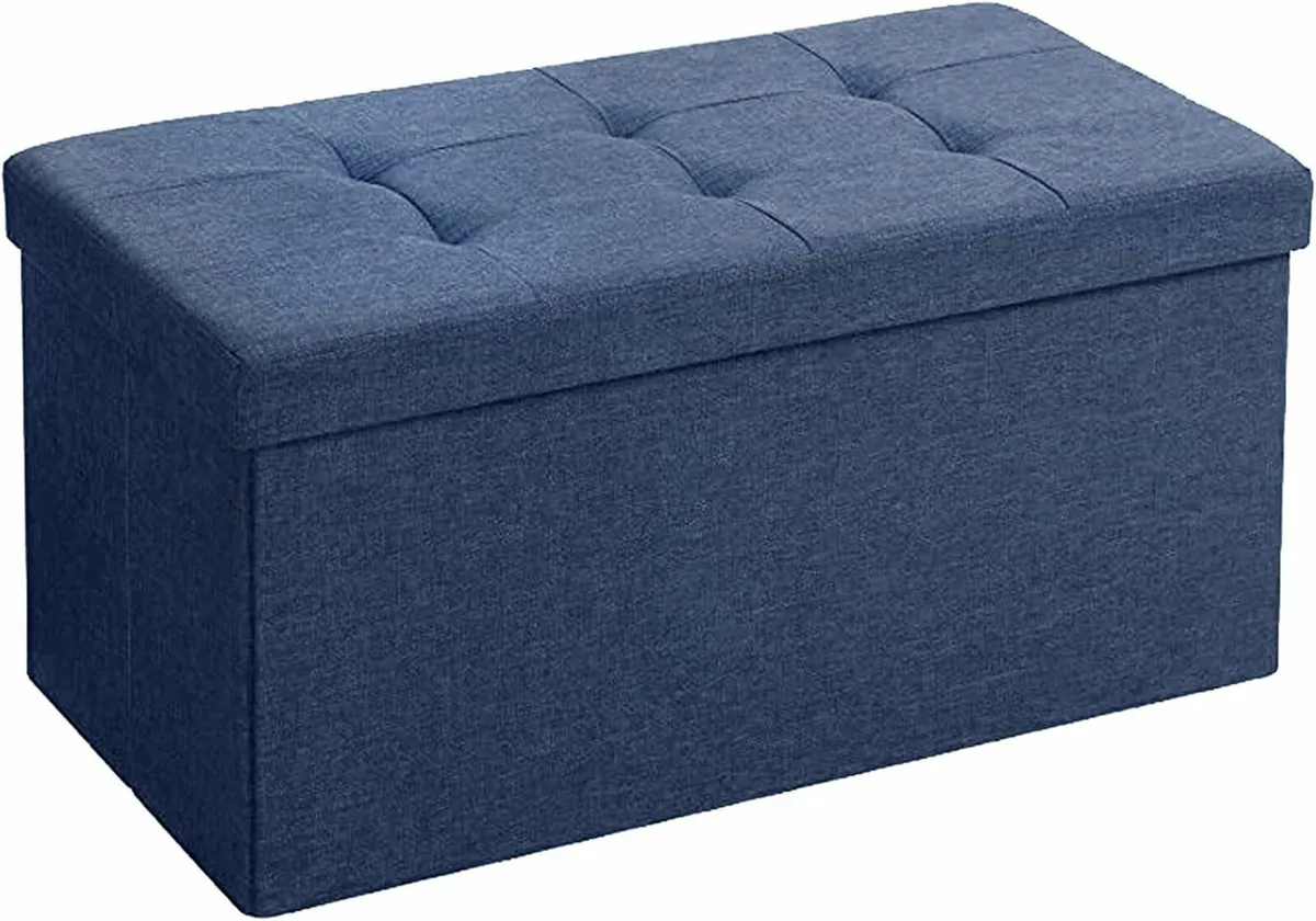 Folding Storage Box Living room bedroom Navy Blue - Image 3