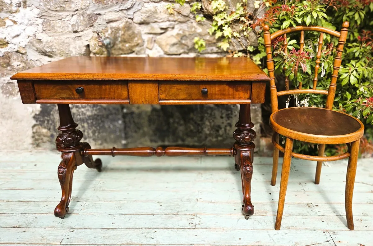 Victorian Mahogany Side Table- Circa 1860 - Image 1