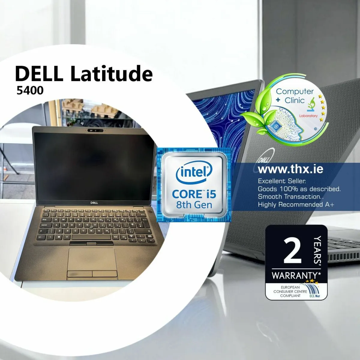 DELL LATITUDE 5400 |i5-8250U |16GB RAM |256GB SSD - Image 1