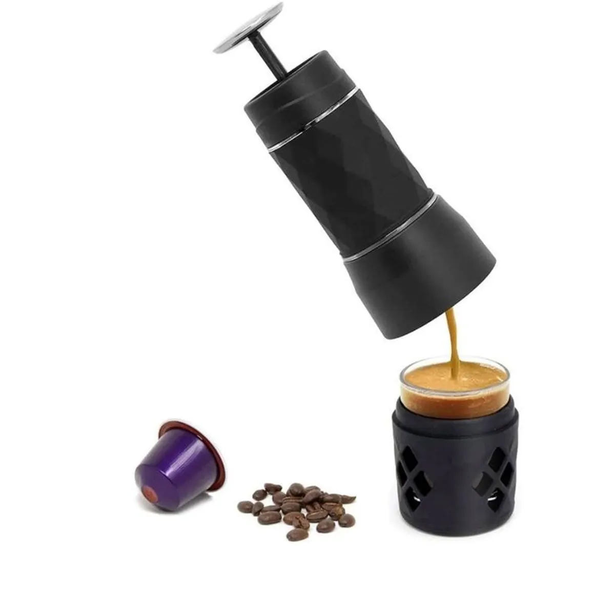 Portable Manual Coffee Machine,  Nespresso Capsules and Ground Coffee - Image 2