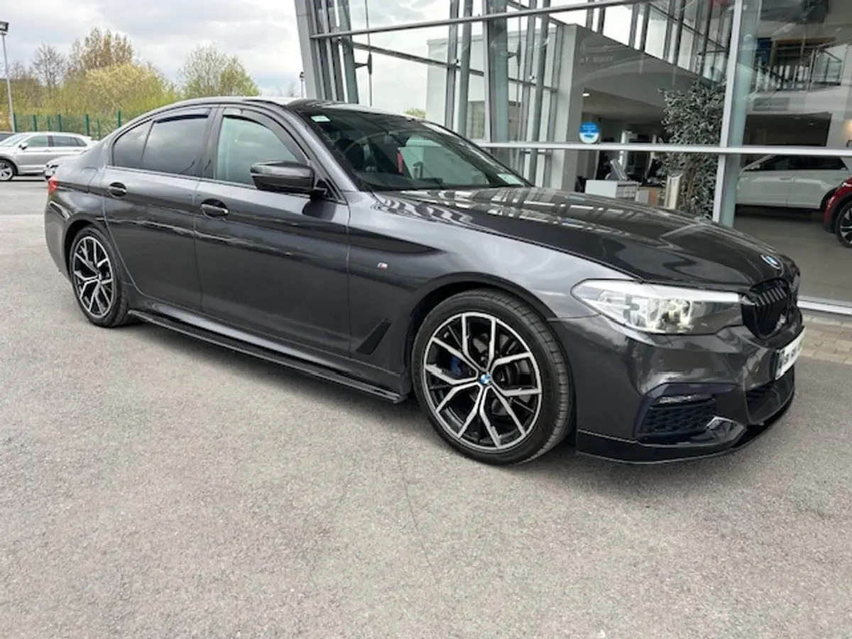 BMW 5 Series 520D M Sport Auto Leather Mint Black - Image 1