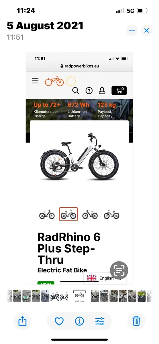 Electric Bike Rad Power Bike low mileage - Image 2