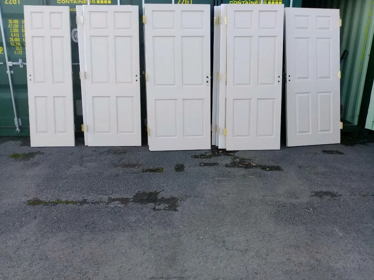 Solid white doors in excellent condition - Image 2