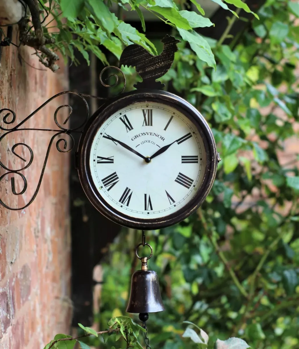 Outdoor Garden Wall Clock Double Sided - Image 2
