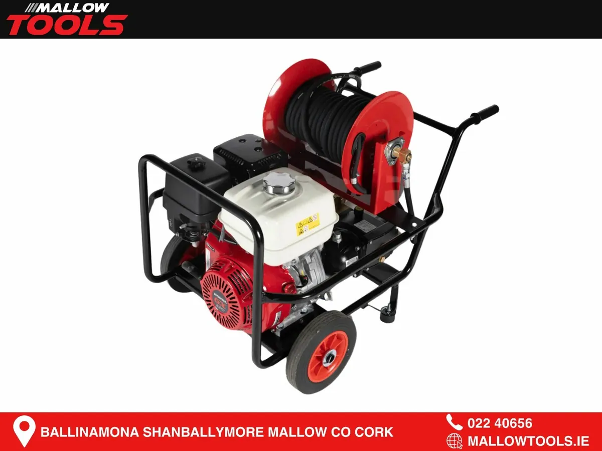 Honda 13HP P200F Washer w/ Hawk Pump w/ 30M Reel