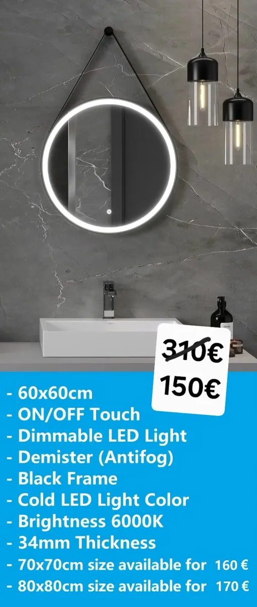 LED Bathroom Mirror - Image 1