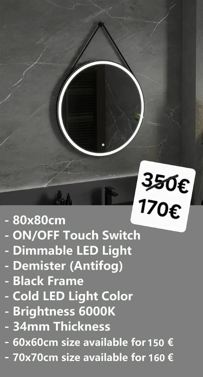 LED Bathroom Mirror - Image 1