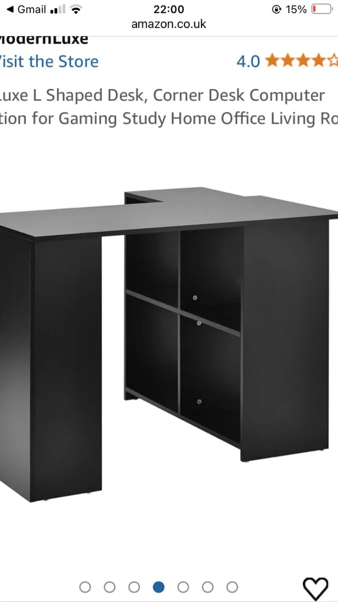 Black office table - Image 1