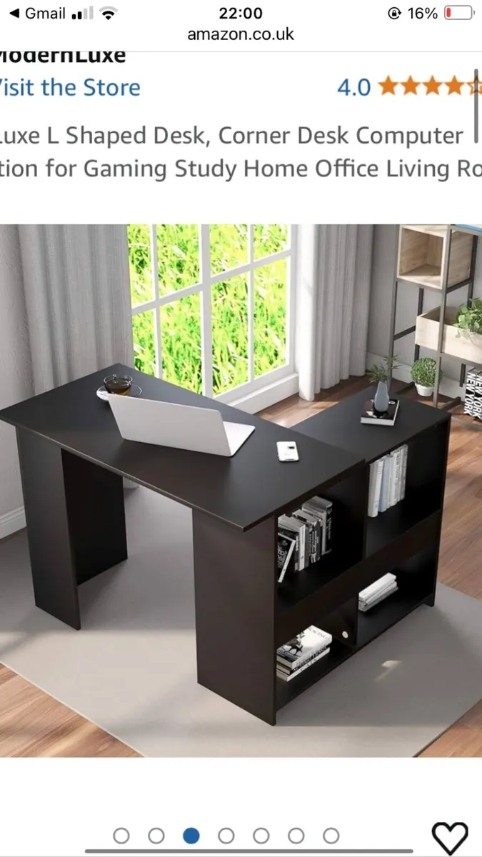 Black office table - Image 2