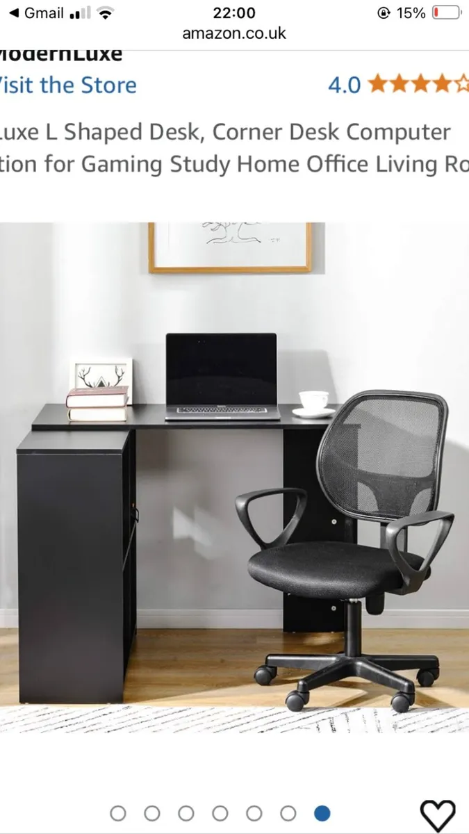 Black office table - Image 3