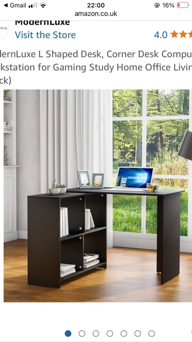 Black office table - Image 4