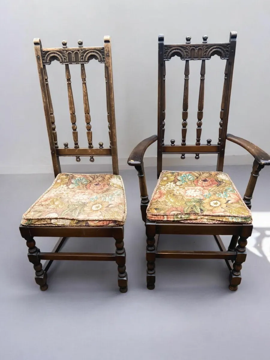 Chairs x 8 - Ercol - Vintage - Image 1