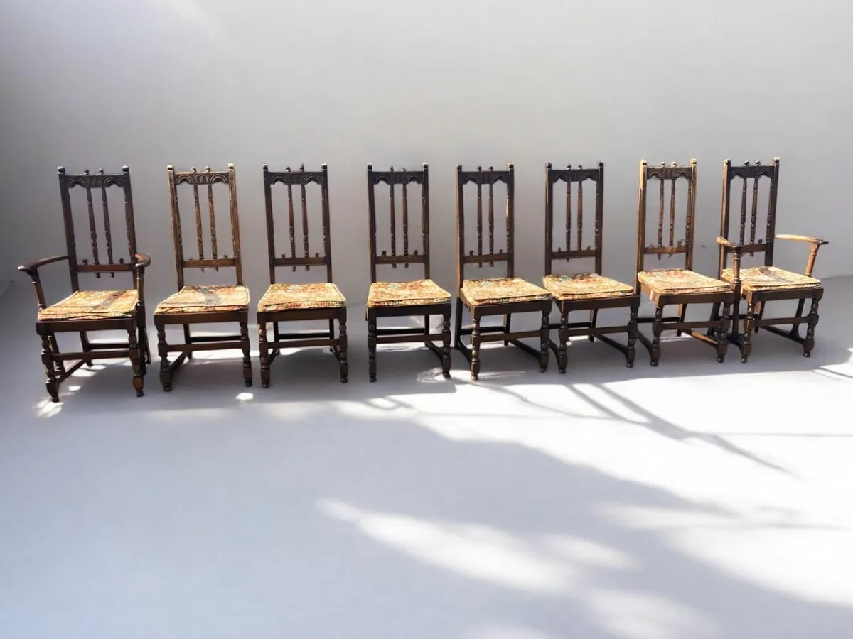 Chairs x 8 - Ercol - Vintage - Image 2