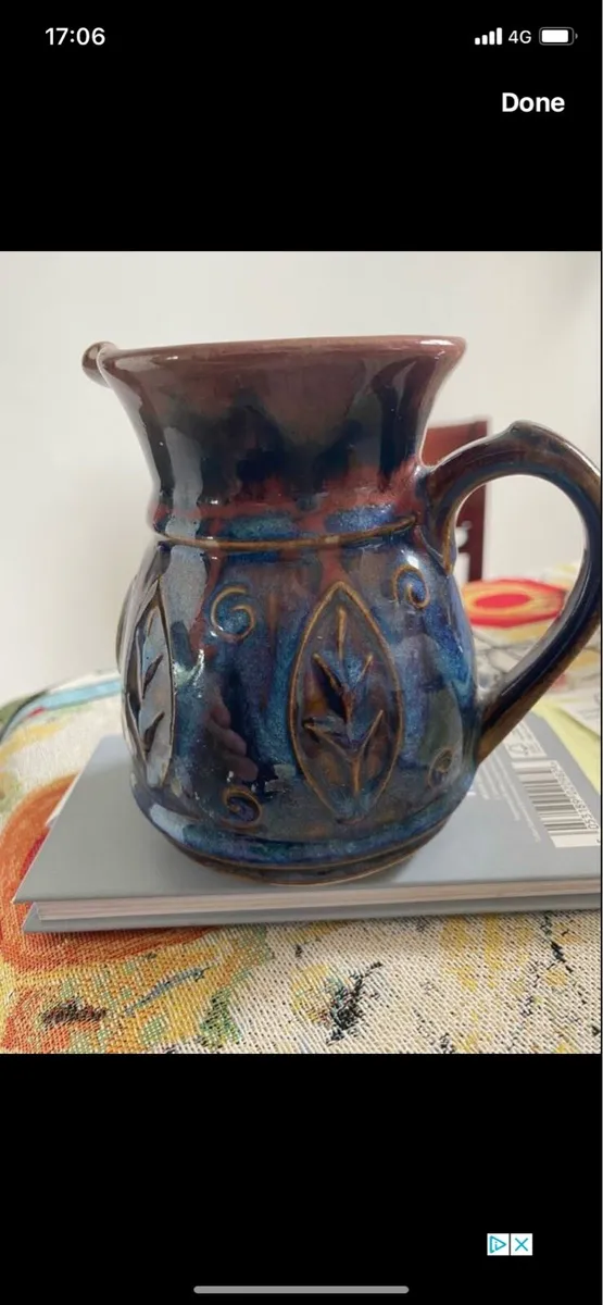 Colm De Ris Celtic Pottery Jug - Image 1