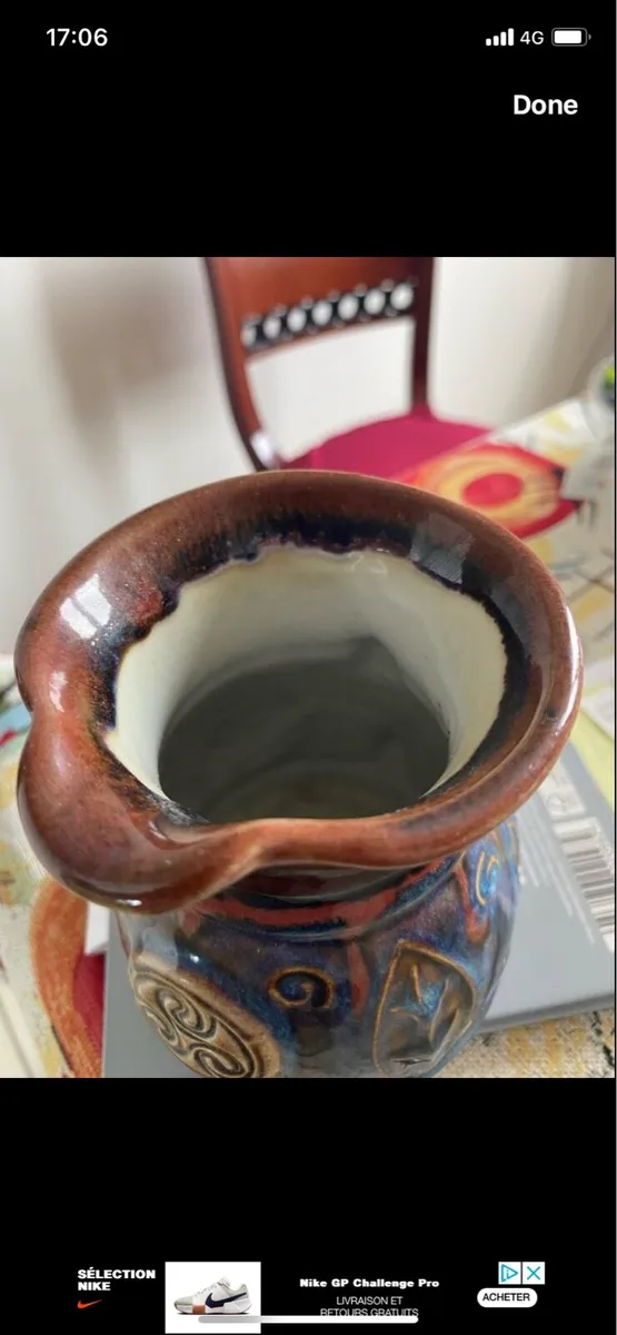 Colm De Ris Celtic Pottery Jug - Image 3