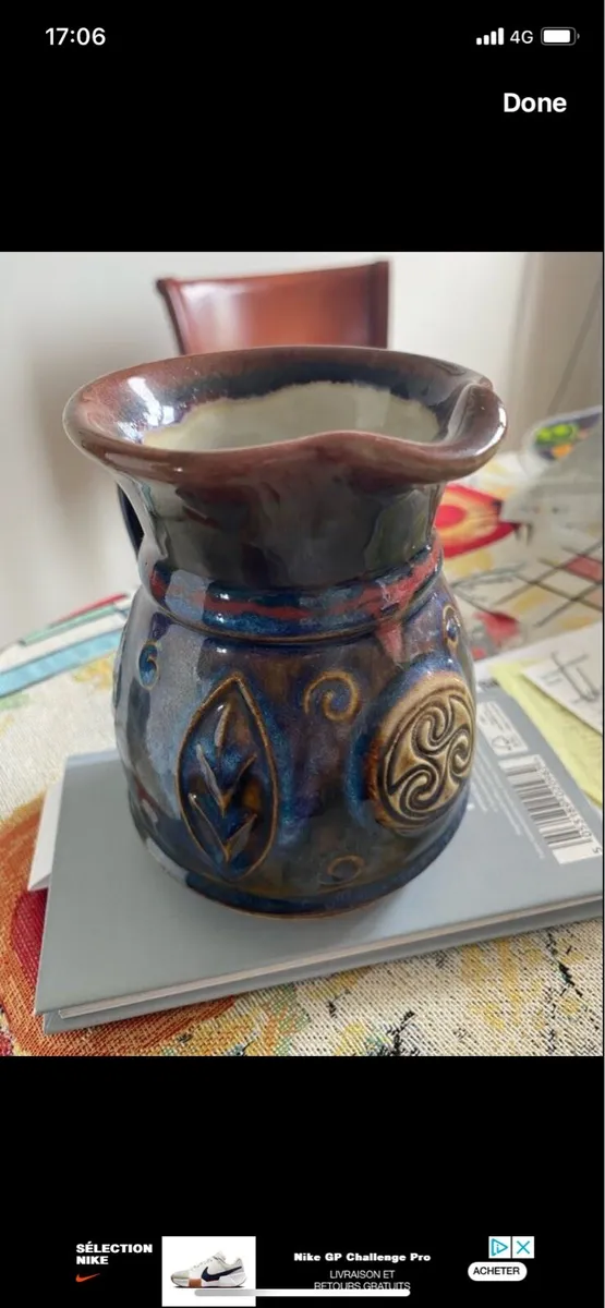 Colm De Ris Celtic Pottery Jug - Image 4