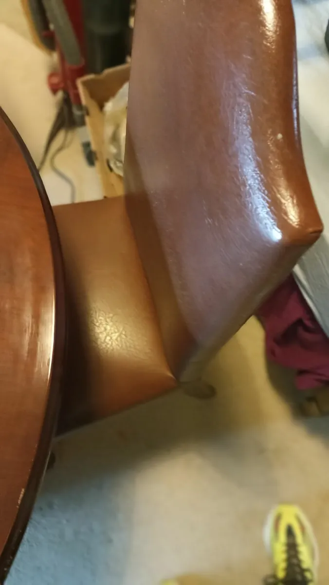 Set of 4 Dining Chairs & D end Dining Table - Image 1