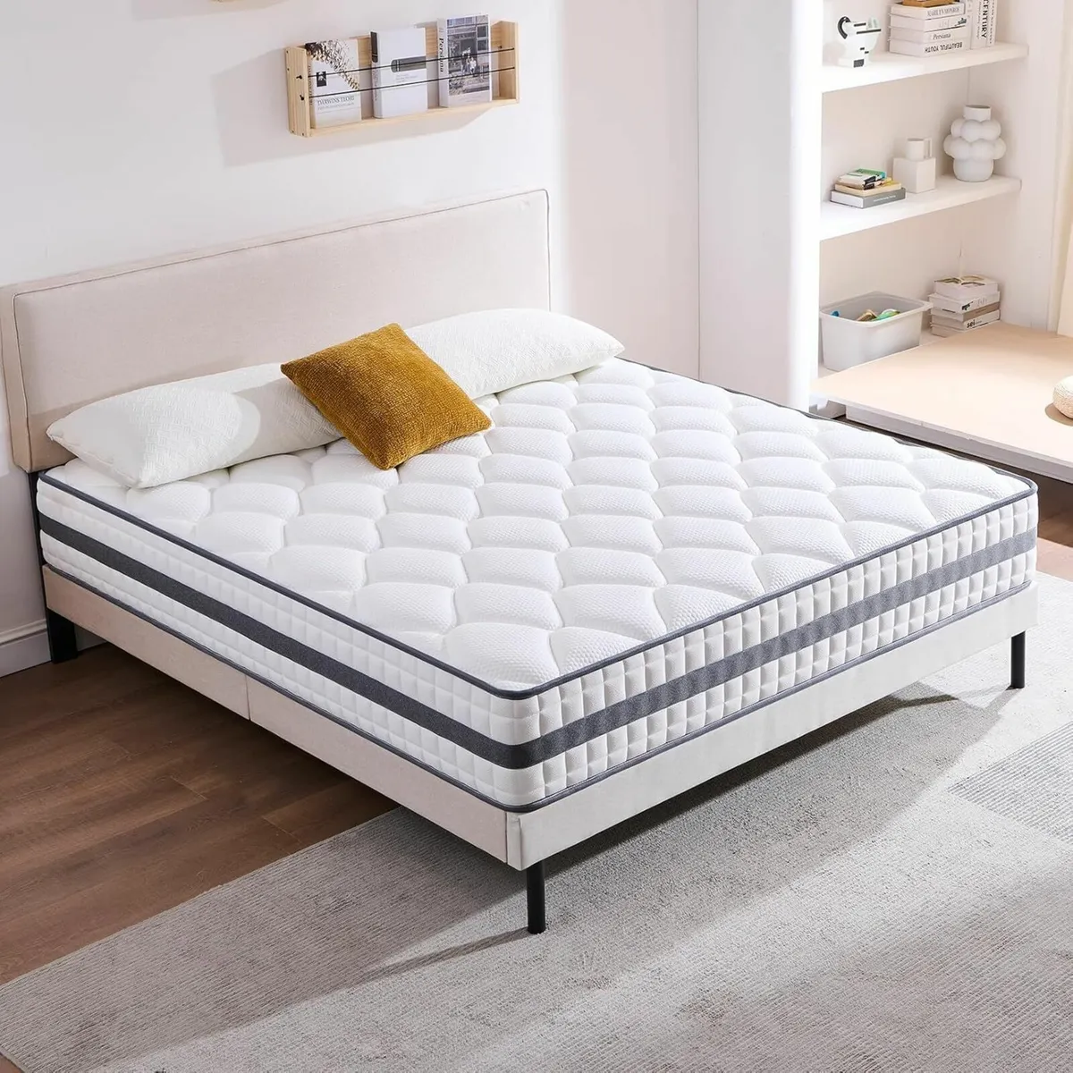 New Single Mattress Hybrid Memory Foam 90x190x22cm - Image 4
