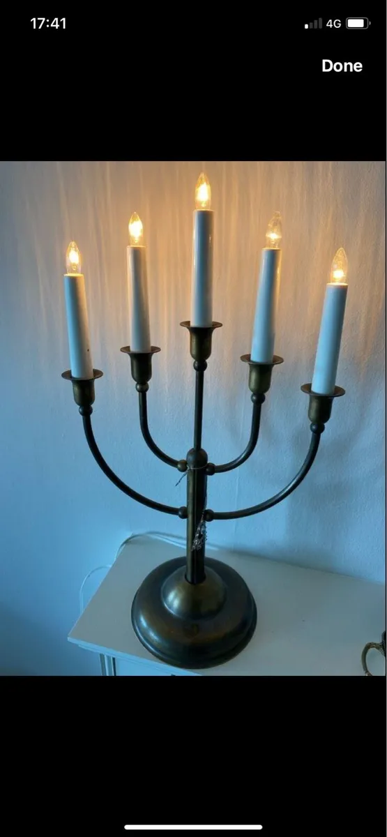 Vintage Five Lamp Tabletop Lamp - Image 1