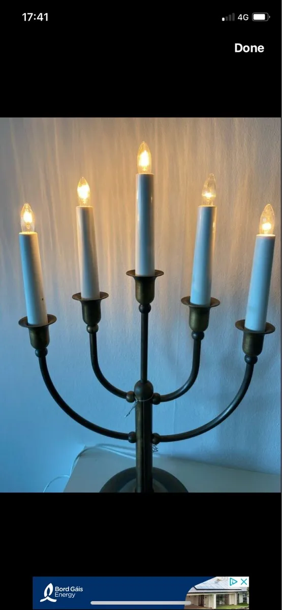 Vintage Five Lamp Tabletop Lamp - Image 2