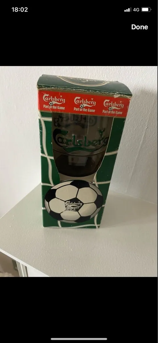 Vintage Boxed Carslberg Glass - Image 1