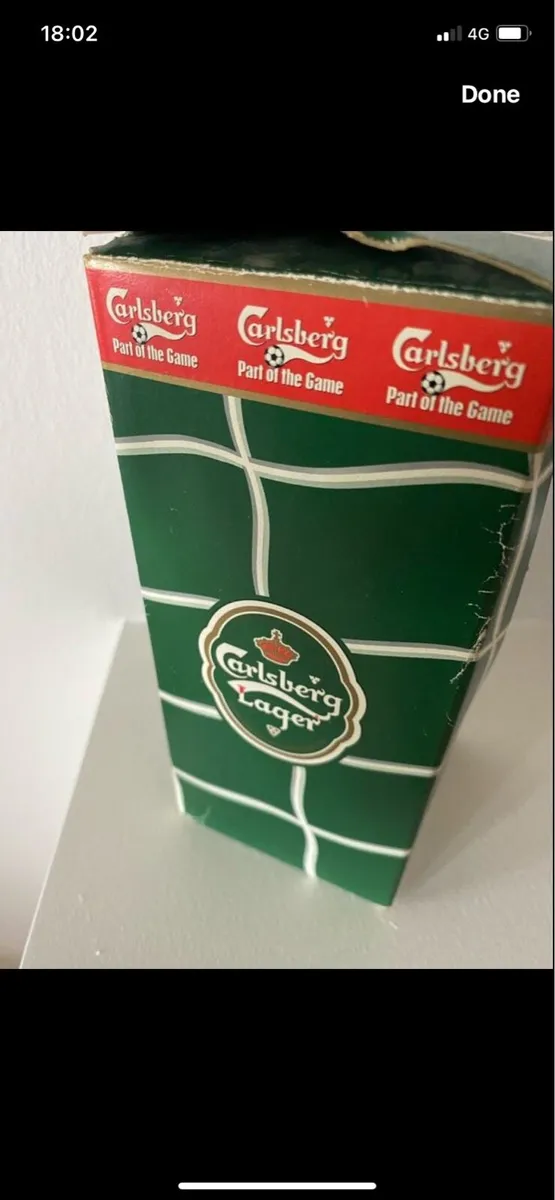 Vintage Boxed Carslberg Glass - Image 2