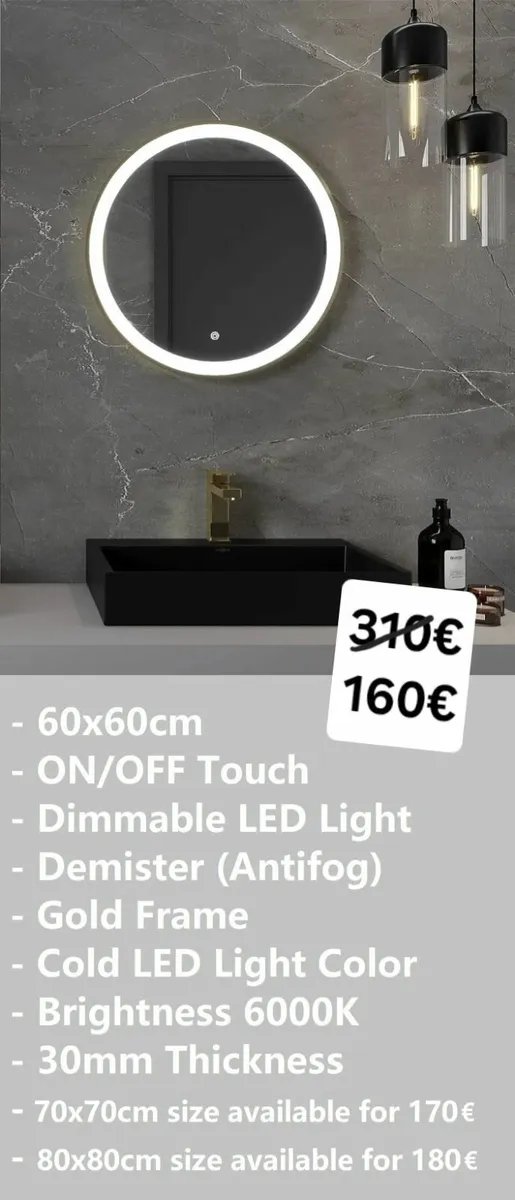 LED Bathroom Mirror - Image 1