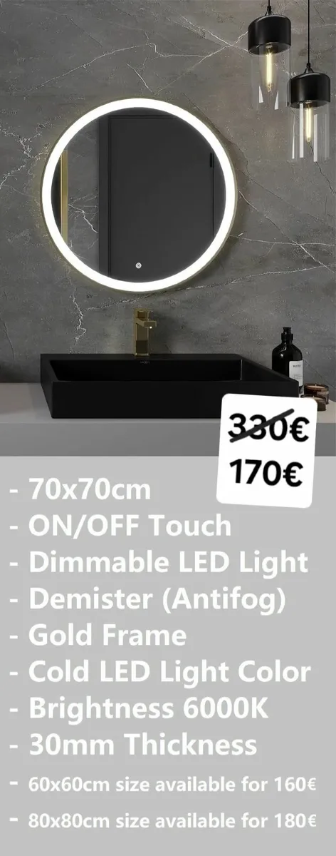 LED Bathroom Mirror - Image 1