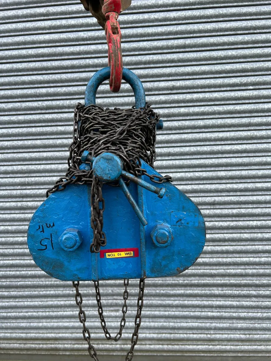 Girder trolley 10 ton lifting hook. - Image 4