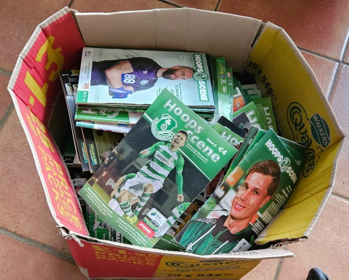 Large Box of Shamrock Rovers Programmes - Image 2