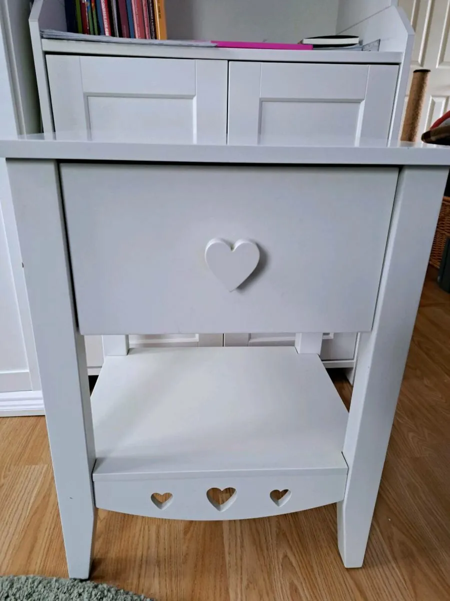 Bedside table for girls bedroom from NEXT - Image 2