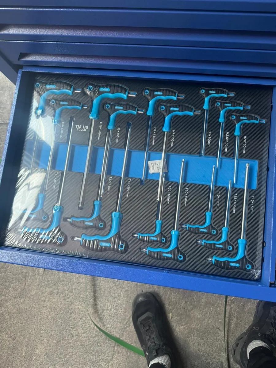 NEW 499pc industrial xxl 7 drawer full of tools - Image 4