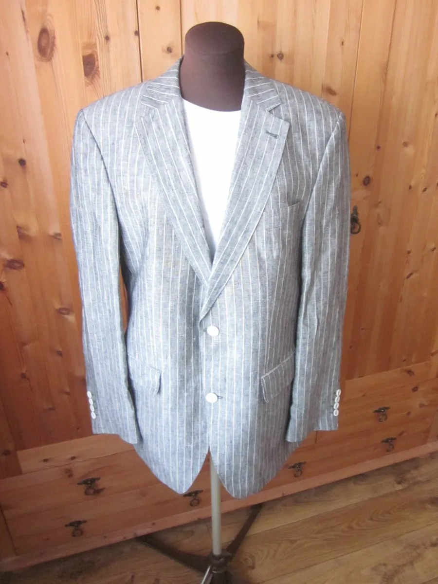 Louis Copeland Mens Linen Jacket 38R - Image 3