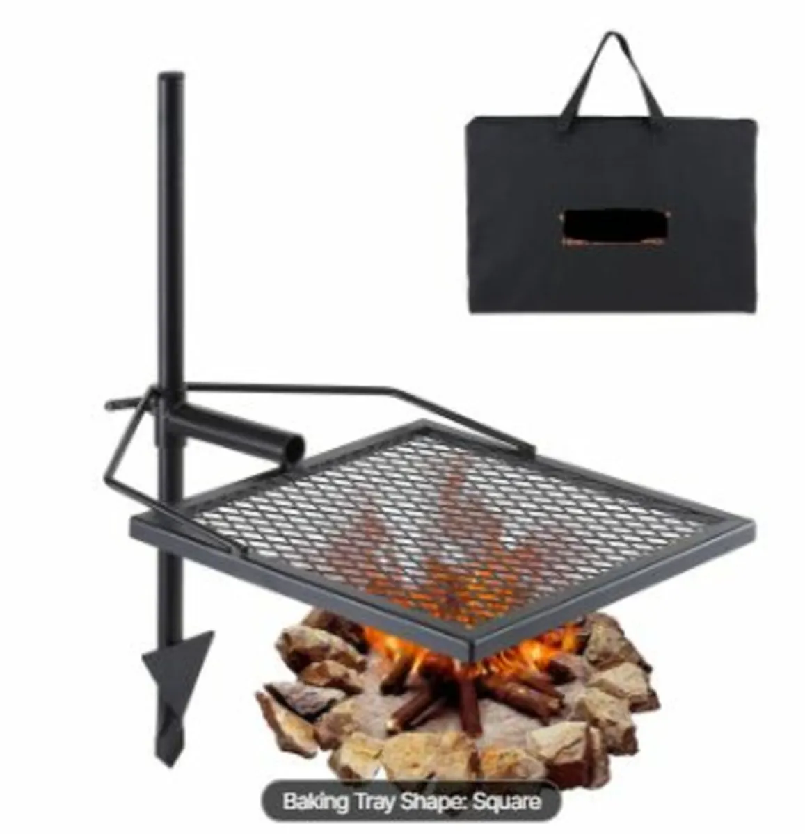 Swivel Campfire Grill Heavy Duty Steel - Image 1