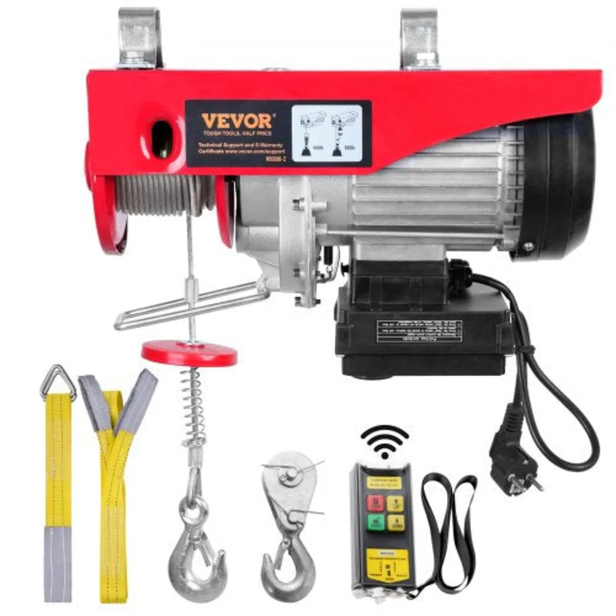 Electric Hoist, 880 lbs Lifting Capacity, 850W 220