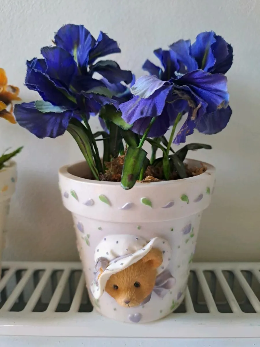 Cherished Teddies flower pots - Image 4