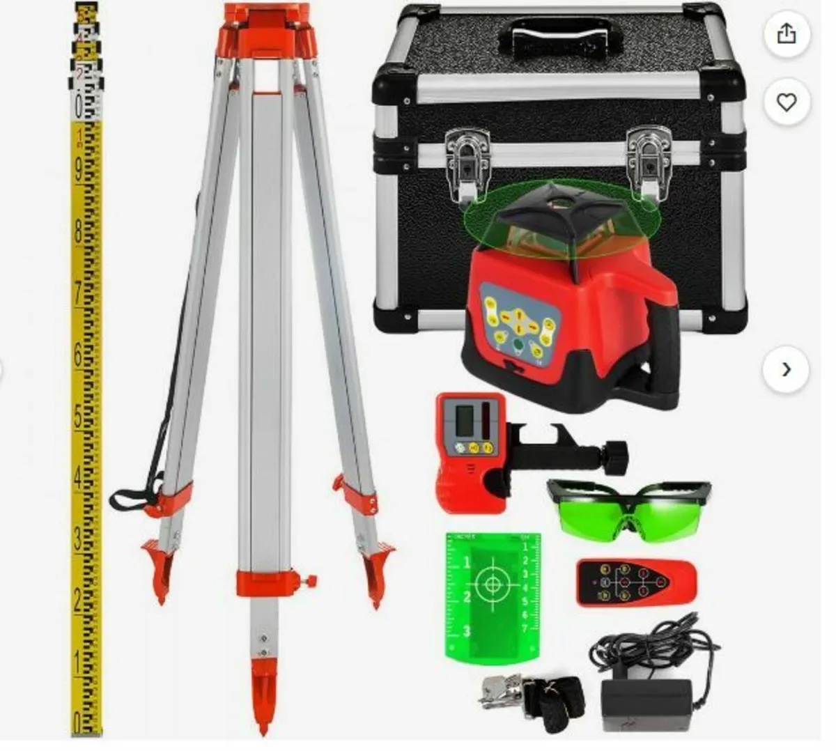 Green Rotary Laser Level Kit - Image 1