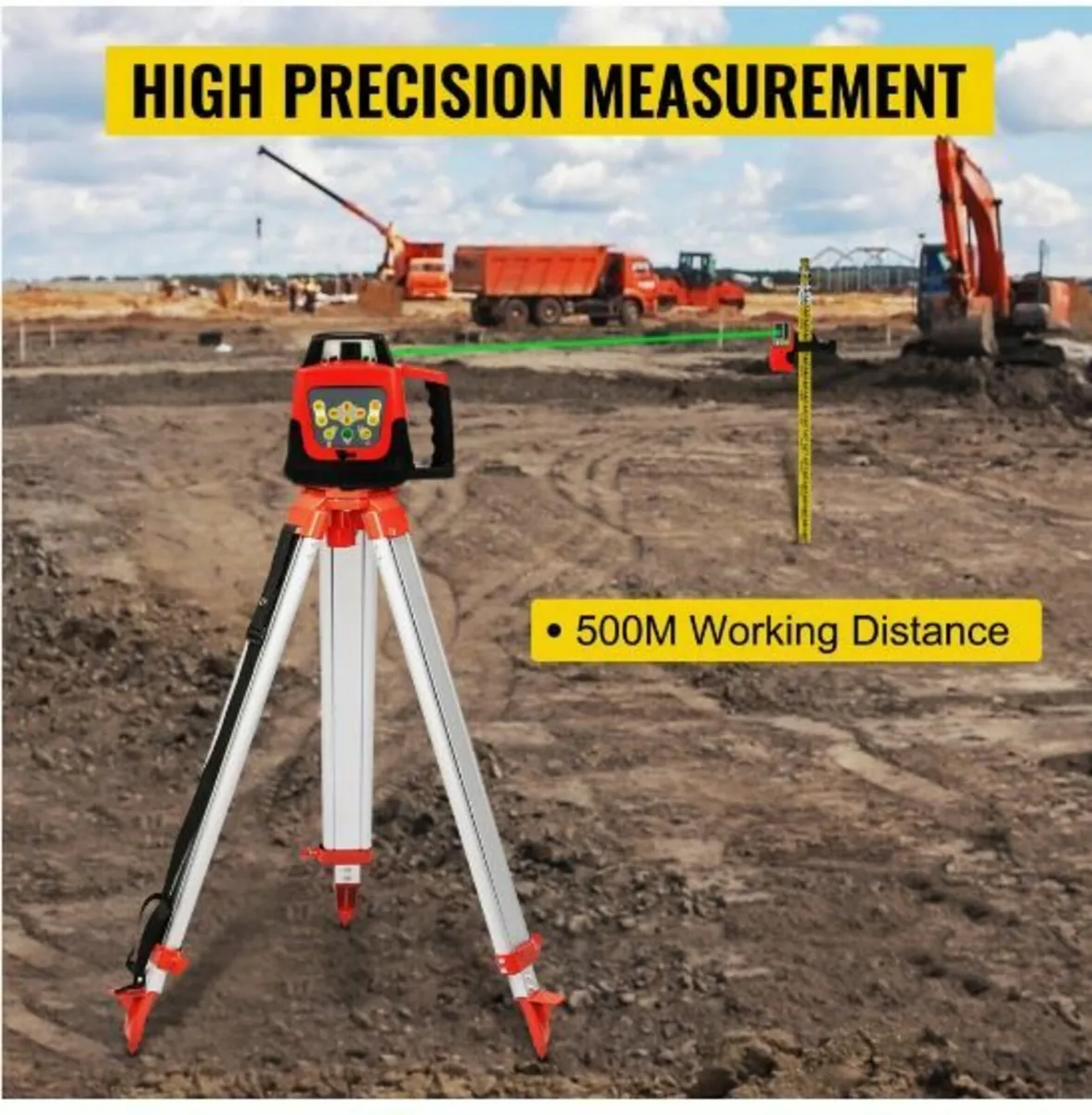 Green Rotary Laser Level Kit - Image 3