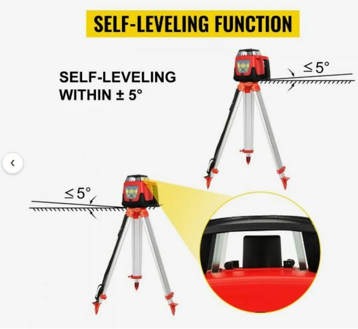 Green Rotary Laser Level Kit - Image 4