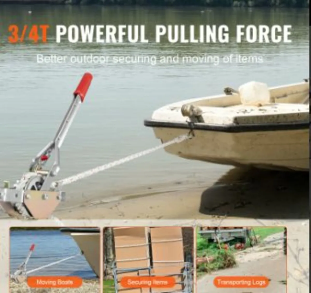 Rope Puller, 3/4 Ton (1,653 lbs) Pulling Capacity - Image 2