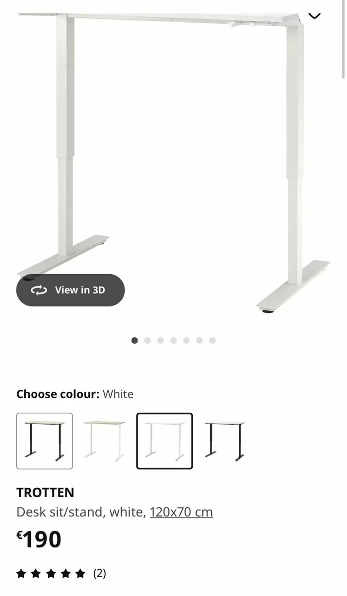 Ikea Standing Desk Trotten - Image 2