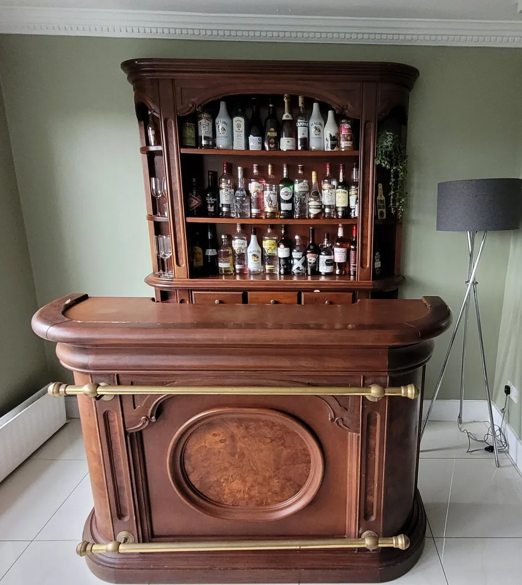 Italian style walnut Bar - Image 1