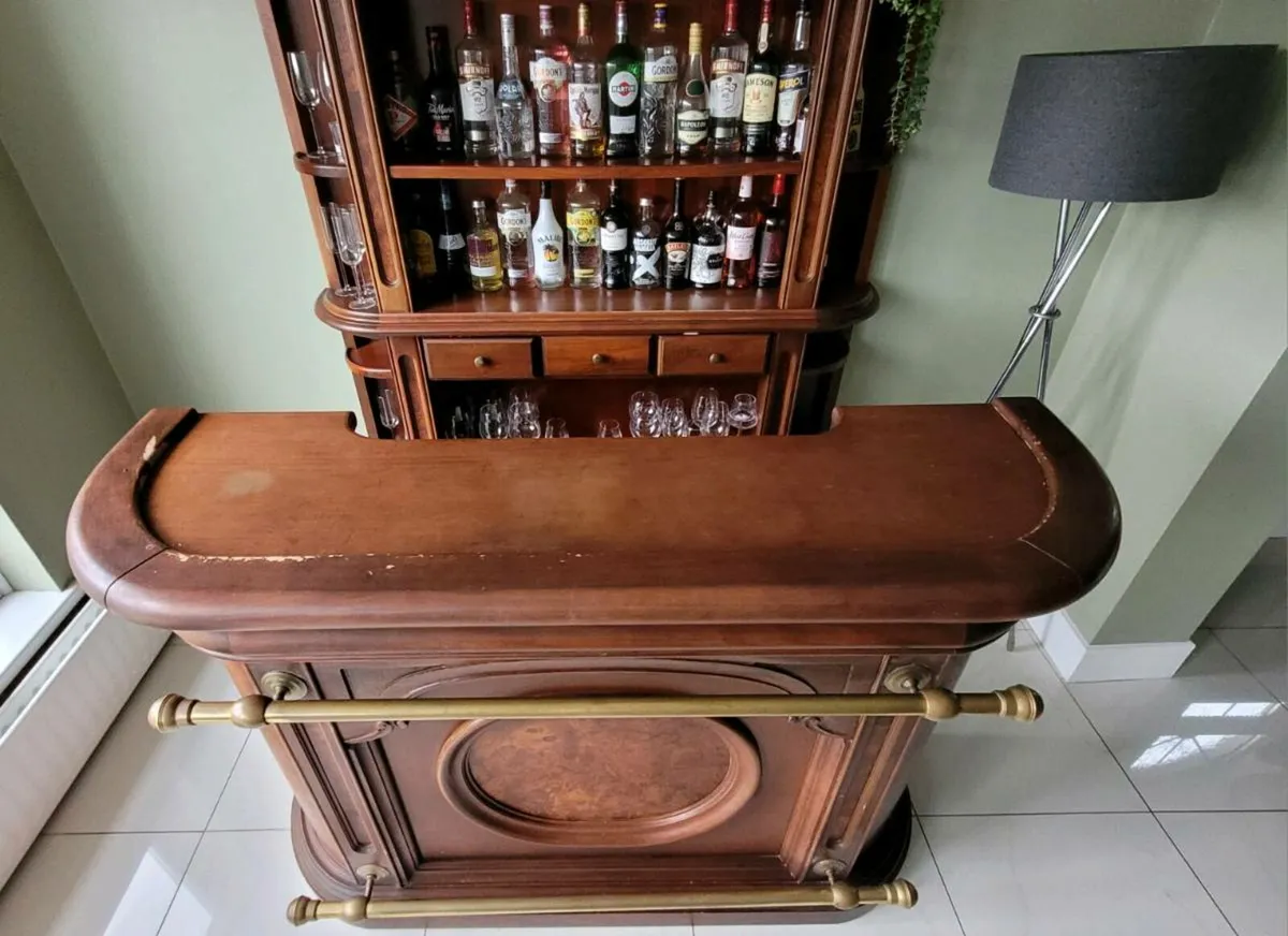 Italian style walnut Bar - Image 3