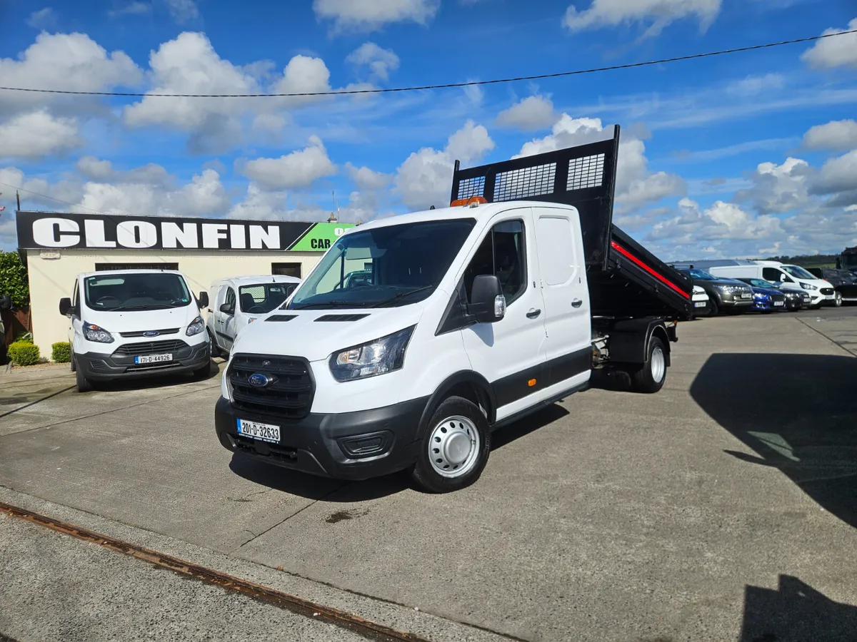 2020 FORD TRANSIT DOUBLE CAB 3 SEATER TIPPER 2.0L - Image 1