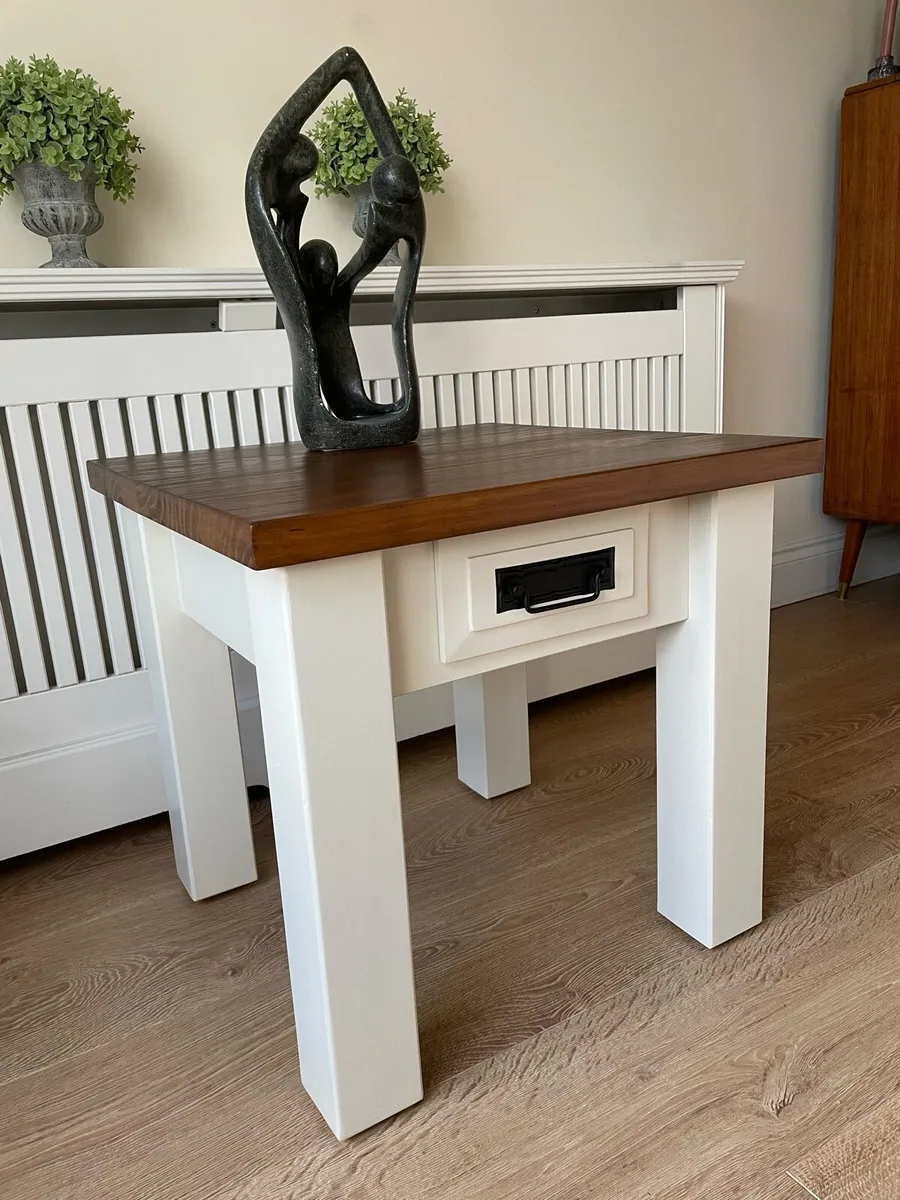 Solid wood side table - Image 2