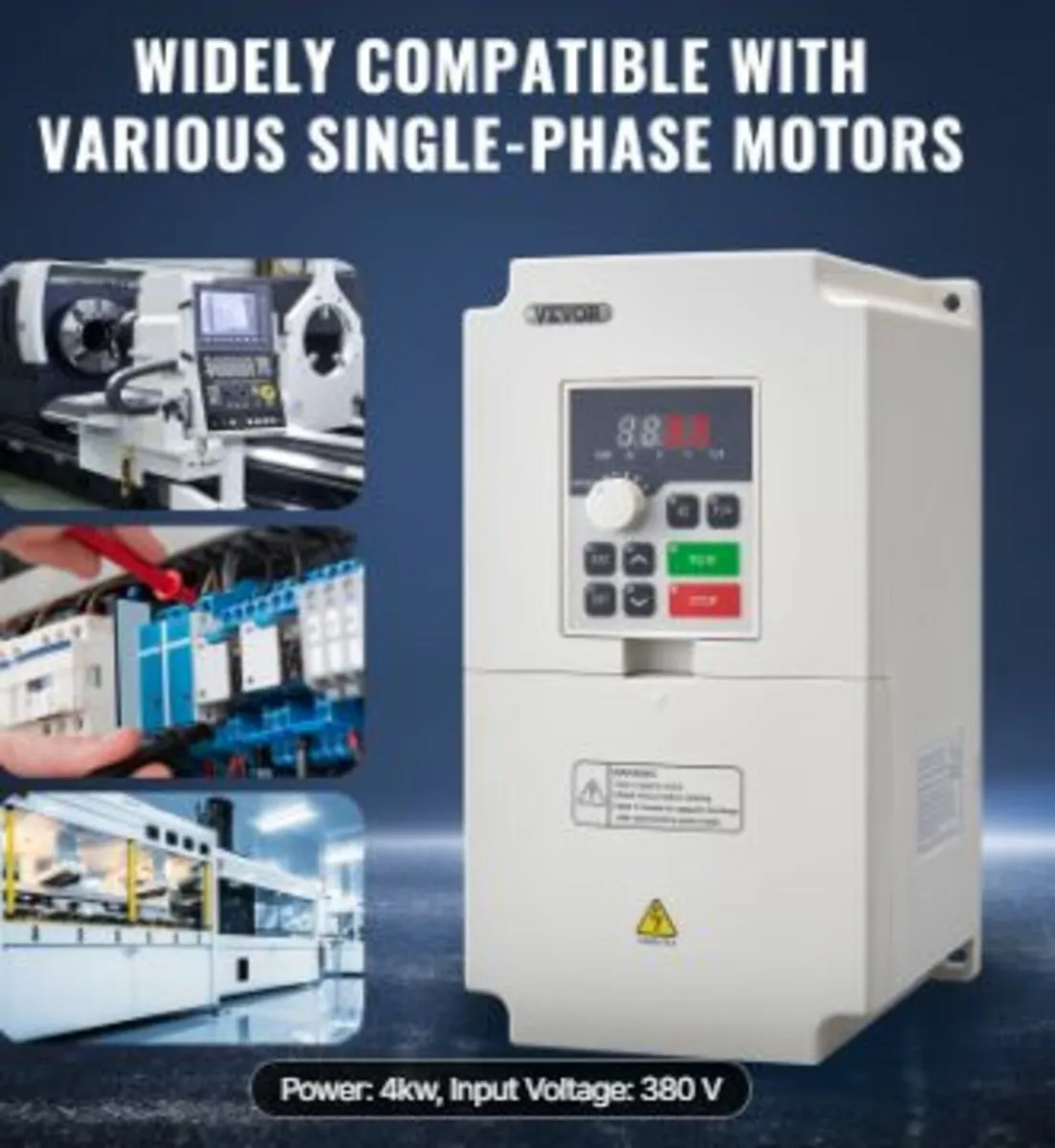 VFD 5HP 4KW 8.5A 3 Phase AC 380V - Image 4