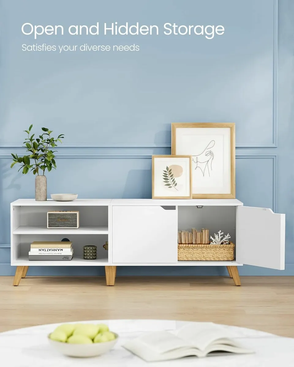 New Retro TV Stand Display (140cm) FREE P&P - Image 4