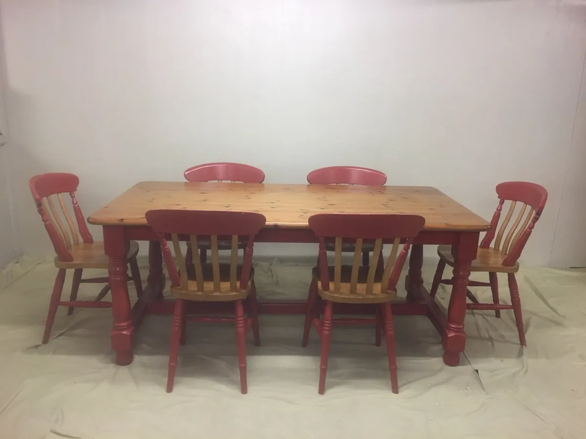 Kitchen Table & 6 Chairs - Image 2